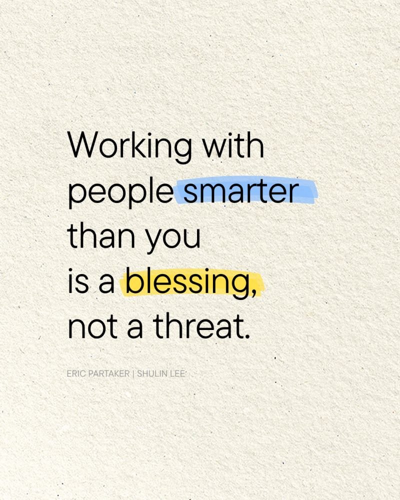 Stop competing with brilliant people